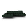 Alyse 5-Sitzer Ecksofa Links, elektrisch verstellbar, mit Bezug aus Strukturierter Stoff (Nea 78) in Dark Green, 295x188 cm – Bild 4