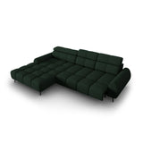 Alyse 5-Sitzer Ecksofa Links, elektrisch verstellbar, mit Bezug aus Strukturierter Stoff (Nea 78) in Dark Green, 295x188 cm – Bild 7