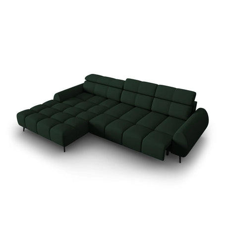 Alyse 5-Sitzer Ecksofa Links, elektrisch verstellbar, mit Bezug aus Strukturierter Stoff (Nea 78) in Dark Green, 295x188 cm – Bild 7