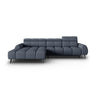 Alyse 5-Sitzer Ecksofa Links, elektrisch verstellbar, mit Bezug aus Strukturierter Stoff (Nea 86) in Dunkelblau, 295x188 cm – Bild 4