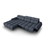 Alyse 5-Sitzer Ecksofa Links, elektrisch verstellbar, mit Bezug aus Strukturierter Stoff (Nea 86) in Dunkelblau, 295x188 cm – Bild 7