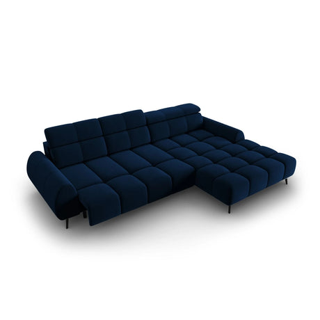 Alyse 5-Sitzer Ecksofa Rechts, elektrisch verstellbar, mit Bezug aus Samt (Bluvel 86) in Königsblau, 295x188 cm – Bild 7