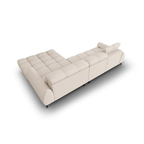 Alyse 5-Sitzer Ecksofa Rechts, elektrisch verstellbar, mit Bezug aus Strukturierter Stoff (Nea 23) in Leichtes Beige, 295x188 cm – Bild 8