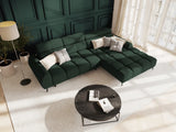 Alyse 5-Sitzer Ecksofa Rechts, elektrisch verstellbar, mit Bezug aus Strukturierter Stoff (Nea 78) in Dark Green, 295x188 cm – Bild 2
