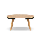 Ausziehbarer Tisch Ludia aus Eichenfurnier und Eiche, 100-200 cm - ZEN ZONE Furniture