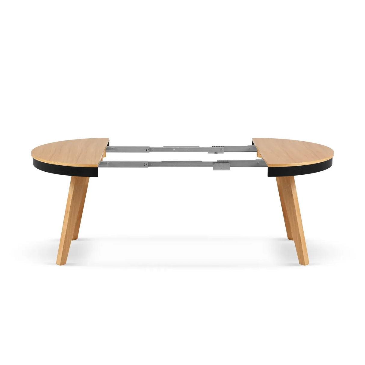 Ausziehbarer Tisch Ludia aus Eichenfurnier und Eiche, 100-200 cm - ZEN ZONE Furniture