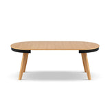 Ausziehbarer Tisch Ludia aus Eichenfurnier und Eiche, 100-200 cm - ZEN ZONE Furniture