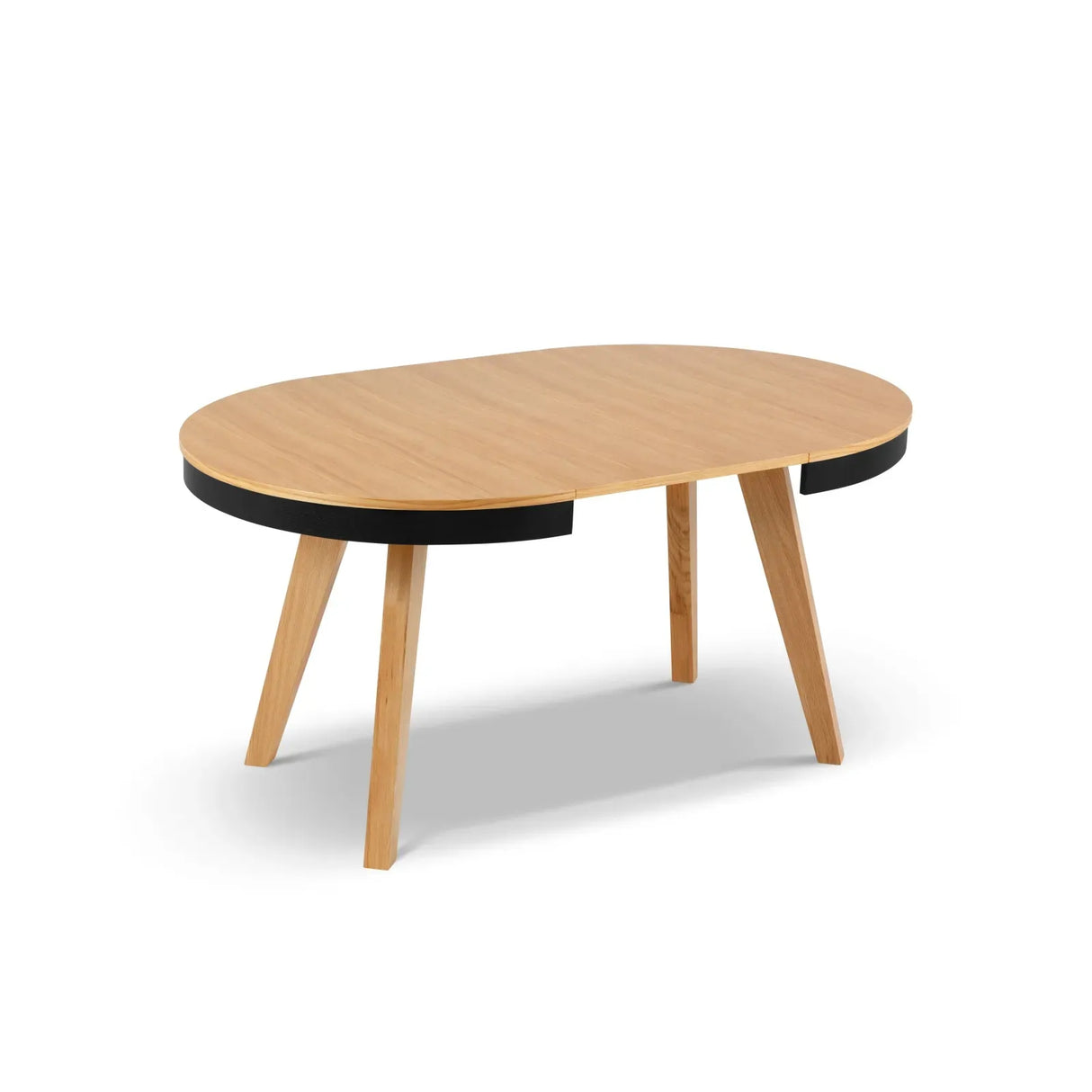 Ausziehbarer Tisch Ludia aus Eichenfurnier und Eiche, 100-200 cm - ZEN ZONE Furniture