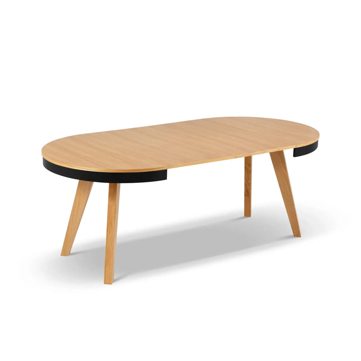 Ausziehbarer Tisch Ludia aus Eichenfurnier und Eiche, 100-200 cm - ZEN ZONE Furniture