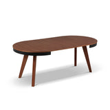 Ausziehbarer Tisch Ludia aus Eichenfurnier und Eiche, 100-200 cm - ZEN ZONE Furniture