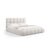 Bellis Bett mit Kopfteil und Stauraum Bezug aus Samt oder Chenille, 180x200 cm - ZEN ZONE Furniture
