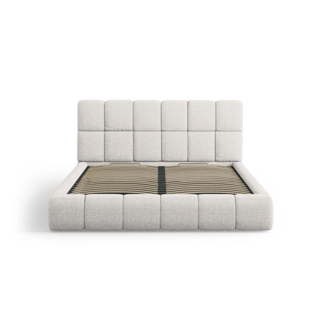 Bellis Bett mit Kopfteil und Stauraum Bezug aus Samt oder Chenille, 180x200 cm - ZEN ZONE Furniture
