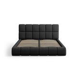 Bellis Bett mit Kopfteil und Stauraum Bezug aus Samt oder Chenille, 180x200 cm - ZEN ZONE Furniture