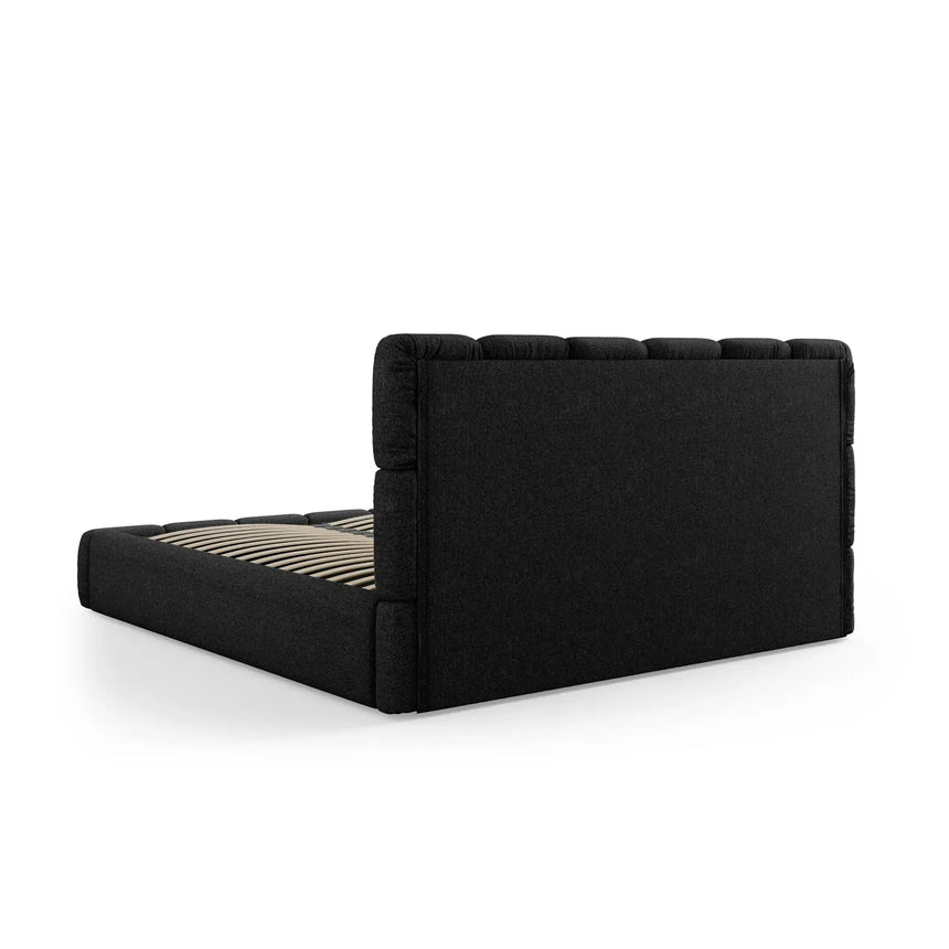 Bellis Bett mit Kopfteil und Stauraum Bezug aus Samt oder Chenille, 200x200 cm - ZEN ZONE Furniture