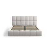 Bellis Bett mit Kopfteil und Stauraum Bezug aus Samt oder Chenille, 180x200 cm - ZEN ZONE Furniture
