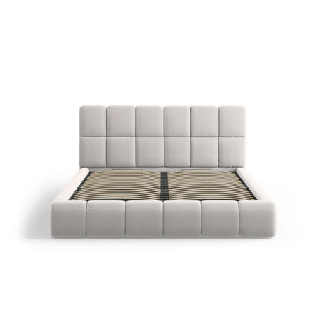 Bellis Bett mit Kopfteil und Stauraum Bezug aus Samt oder Chenille, 160x200 cm - ZEN ZONE Furniture