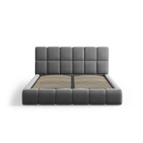 Bellis Bett mit Kopfteil und Stauraum Bezug aus Samt oder Chenille, 160x200 cm - ZEN ZONE Furniture
