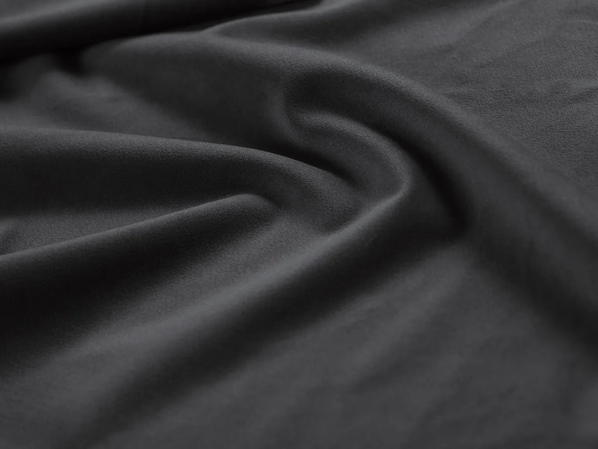 Bellis Bett mit Kopfteil und Stauraum Bezug aus Samt (Blu14) in Grau, 180x200 cm – Bild 1