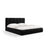 Bellis Bett mit Kopfteil und Stauraum Bezug aus Samt oder Chenille, 200x200 cm - ZEN ZONE Furniture