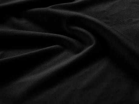 Bellis Bett mit Kopfteil und Stauraum Bezug aus Samt (Blu19) in Schwarz, 140x200 cm – Bild 7
