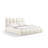 Bellis Bett mit Kopfteil und Stauraum Bezug aus Samt oder Chenille, 200x200 cm - ZEN ZONE Furniture