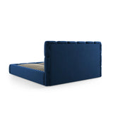 Bellis Bett mit Kopfteil und Stauraum Bezug aus Samt oder Chenille, 160x200 cm - ZEN ZONE Furniture