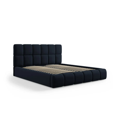 Bellis Bett mit Kopfteil und Stauraum Bezug aus Samt oder Chenille, 180x200 cm - ZEN ZONE Furniture