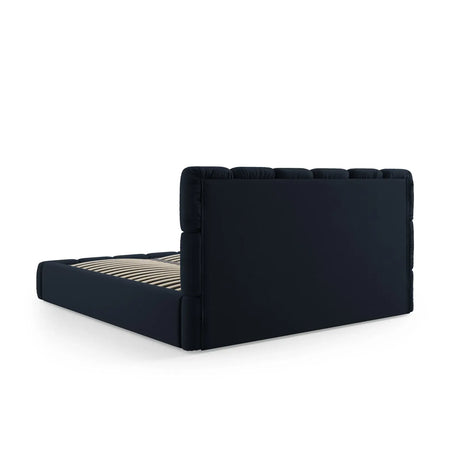 Bellis Bett mit Kopfteil und Stauraum Bezug aus Samt oder Chenille, 180x200 cm - ZEN ZONE Furniture