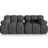 Bellis Modulares 2-Sitzer Sofa 188 cm mit 3D-Stoff (Son15) in Espresso – Bild 1