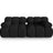 Bellis Modulares 2-Sitzer Sofa 188 cm mit 3D-Stoff (Son19) in Schwarz – Bild 5
