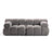 Bellis Modulares 2-Sitzer Sofa 188 cm mit Boucle-Polsterung (Rolf6) in Hellgrau – Bild 1