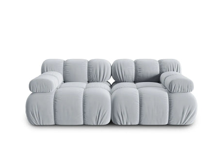 Bellis Modulares 2-Sitzer Sofa 188 cm mit Samt-Bezug (Blu06) in Hellblau – Bild 1