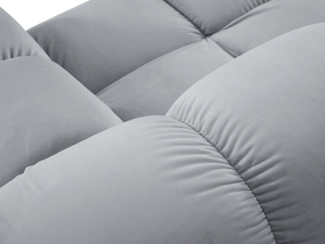 Bellis Modulares 2-Sitzer Sofa 188 cm mit Samt-Bezug (Blu06) in Hellblau – Bild 5