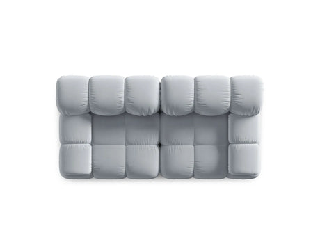 Bellis Modulares 2-Sitzer Sofa 188 cm mit Samt-Bezug (Blu06) in Hellblau – Bild 7