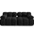 Bellis Modulares 2-Sitzer Sofa 188 cm mit Samt-Bezug (Blu19) in Schwarz – Bild 1