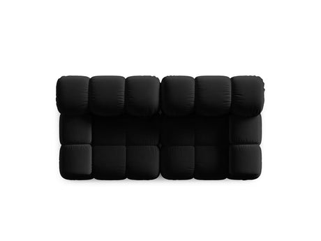 Bellis Modulares 2-Sitzer Sofa 188 cm mit Samt-Bezug (Blu19) in Schwarz – Bild 7