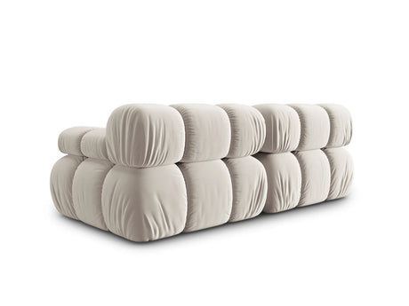 Bellis Modulares 2-Sitzer Sofa 188 cm mit Samt-Bezug (Blu30) in Dunkelbeige – Bild 6