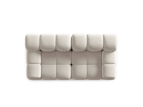 Bellis Modulares 2-Sitzer Sofa 188 cm mit Samt-Bezug (Blu30) in Dunkelbeige – Bild 7