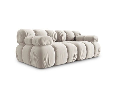 Bellis Modulares 2-Sitzer Sofa 188 cm mit Samt-Bezug (Blu30) in Dunkelbeige – Bild 8