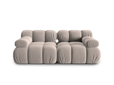 Bellis Modulares 2-Sitzer Sofa 188 cm mit Samt-Bezug (Blu40) in Cappuccino – Bild 1