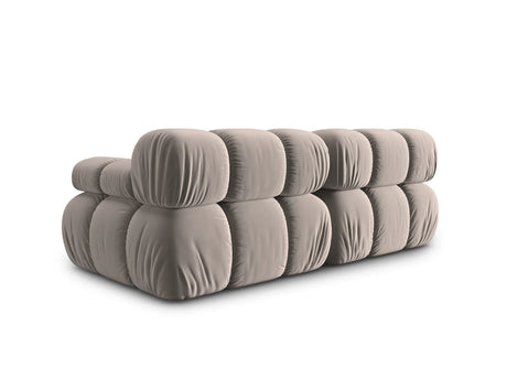 Bellis Modulares 2-Sitzer Sofa 188 cm mit Samt-Bezug (Blu40) in Cappuccino – Bild 6