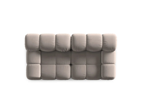 Bellis Modulares 2-Sitzer Sofa 188 cm mit Samt-Bezug (Blu40) in Cappuccino – Bild 7
