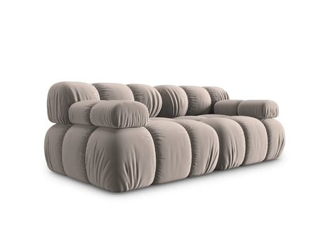 Bellis Modulares 2-Sitzer Sofa 188 cm mit Samt-Bezug (Blu40) in Cappuccino – Bild 8