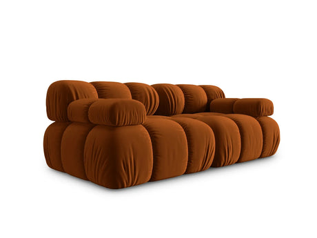 Bellis Modulares 2-Sitzer Sofa 188 cm mit Samt-Bezug (Blu4215) in Terrakotta – Bild 7