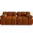 Bellis Modulares 2-Sitzer Sofa 188 cm mit Samt-Bezug (Blu4215) in Terrakotta – Bild 8