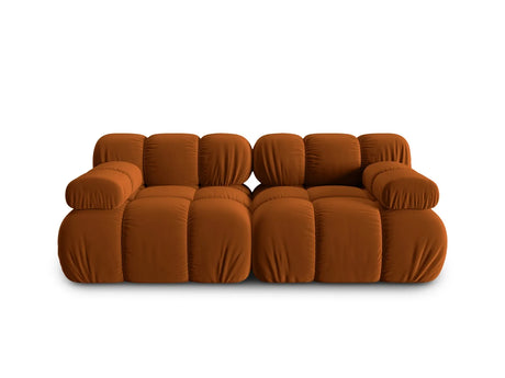 Bellis Modulares 2-Sitzer Sofa 188 cm mit Samt-Bezug (Blu4215) in Terrakotta – Bild 8