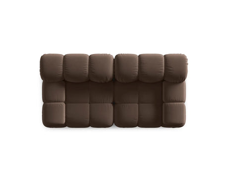 Bellis Modulares 2-Sitzer Sofa 188 cm mit Samt-Bezug (Blu48) in Dunkelbraun – Bild 3