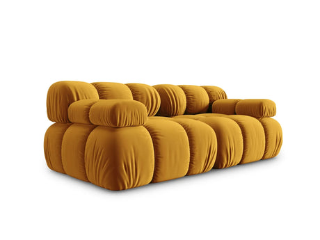 Bellis Modulares 2-Sitzer Sofa 188 cm mit Samt-Bezug (Blu68) in Gelb – Bild 1