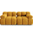 Bellis Modulares 2-Sitzer Sofa 188 cm mit Samt-Bezug (Blu68) in Gelb – Bild 6