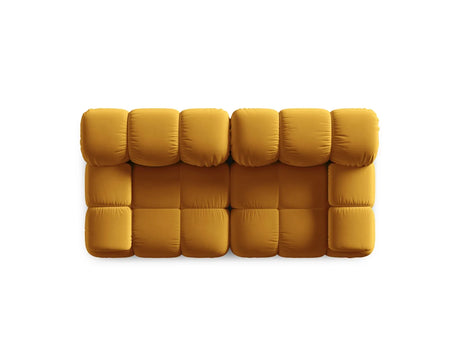 Bellis Modulares 2-Sitzer Sofa 188 cm mit Samt-Bezug (Blu68) in Gelb – Bild 8